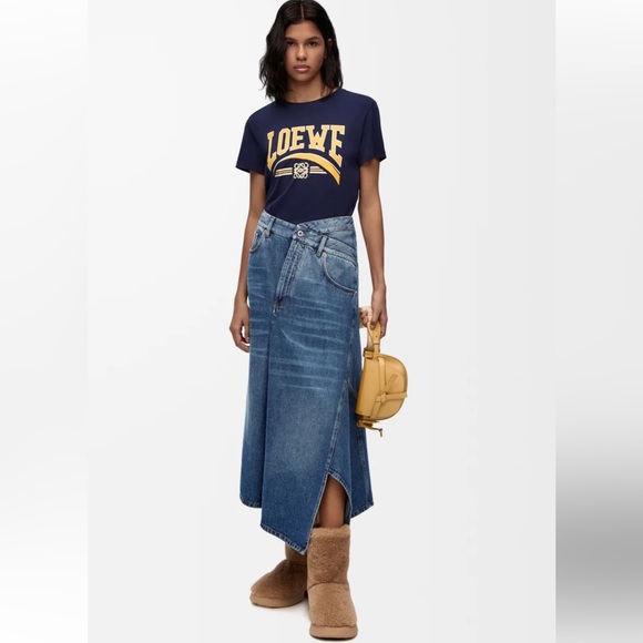 Loewe Dresses & Skirts - Loewe
Asymmetric denim midi skirt
